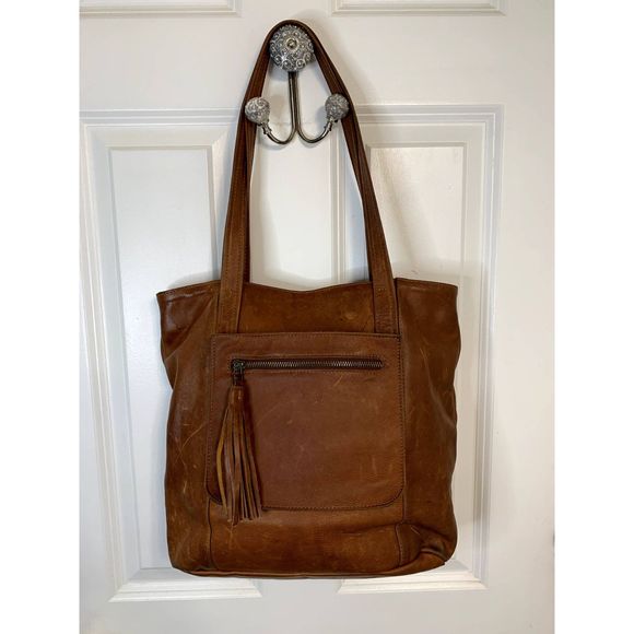 Lisa Leonard We Have Love Tote in Honey Brown - Picture 1 of 9